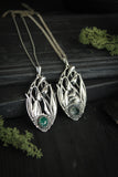 Snowdrops necklace Silver flower pendant Botanical jewelry