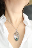 Snowdrops necklace Silver flower pendant Botanical jewelry