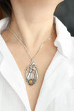 Snowdrops necklace Silver flower pendant Botanical jewelry