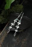 Ivy earrings Silver Elven jewelry Plant earrings Leaf design