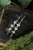 Ivy earrings Silver Elven jewelry Plant earrings Leaf design