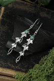 Ivy earrings Silver Elven jewelry Plant earrings Leaf design