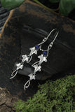 Ivy earrings Silver Elven jewelry Plant earrings Leaf design