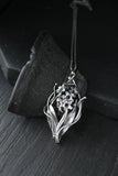 Hyacinth flower pendant Plant jewelry Bridal necklace