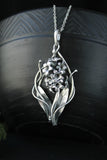 Hyacinth flower pendant Plant jewelry Bridal necklace