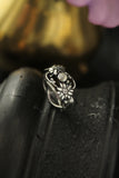 Daisy flower ring Bohemian wedding Proposal ring