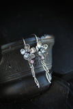 Blossom flower earrings Bridal jewelry Wedding silversmithing