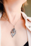 Hyacinth flower pendant Plant jewelry Bridal necklace