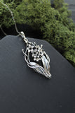 Hyacinth flower pendant Plant jewelry Bridal necklace