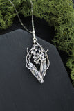 Hyacinth flower pendant Plant jewelry Bridal necklace