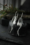 Snowdrops silver earrings Floral jewelry Bridal earrings
