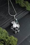 Raspberry silver pendant Silversmithing