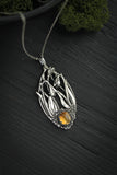 Snowdrops necklace Silver flower pendant Botanical jewelry