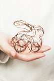 Tutorial DIY project - PDF Tutorial wire wrapped sculpture Rabbit - Wire copper soldering - Unique gift idea - handmade gift