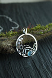 Ginkgo leaf pendant Plant jewelry Hand fabricated
