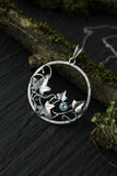 Ivy pendant Botanical jewelry Silversmithing