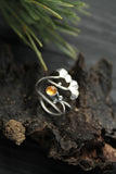 Ginkgo leaf ring Handgrafted botanical jewelry