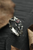 Organic molten ring Sterling silver freeform handfabricated ring