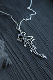 Hammerhead shark silver pendant Hand fabricated jewelry