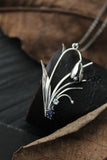 Snowdrop pendant Silversmithing jewelry