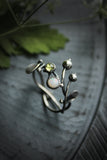 Berries adjustable ring Botanical engagement ring