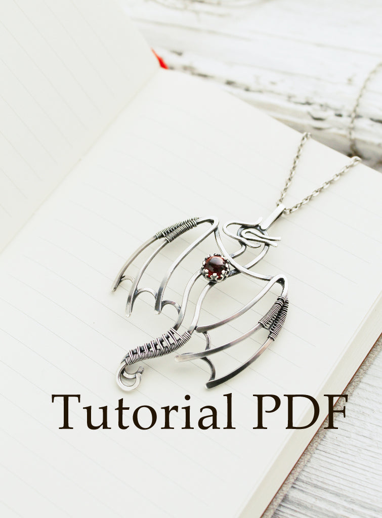 Sterling Silver Wire Wrapped Stone Necklace Diy Wire Tutorial