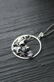 Ivy pendant Botanical jewelry Silversmithing