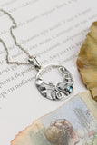 Ginkgo pendant Botanical jewelry Elven silver pendant Wedding necklace Romantic jewelry