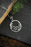 Ginkgo pendant Botanical jewelry Elven silver pendant Wedding necklace Romantic jewelry