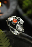 Pumpkin ring Halloween jewelry Fall ring handfabricated