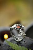 Pumpkin ring Halloween jewelry Fall ring handfabricated