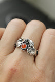 Pumpkin ring Halloween jewelry Fall ring handfabricated