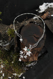 Ivy silver jewelry Open necklace Wedding botanical jewelry