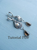 Wire wrapped tutorial Earrings without soldering Silver Wire weave tutorial Wire wrapping Step by step guide