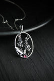 Foxglove pendant Botanical jewelry Handcrafted