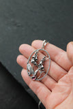 Foxglove pendant Botanical jewelry Handcrafted