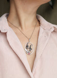 Foxglove pendant Botanical jewelry Handcrafted