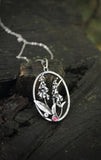 Foxglove pendant Botanical jewelry Handcrafted