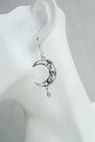 Moon earrings Celestial jewelry Silversmithing