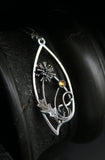 Dandelion pendant Floral jewelry Silversmithing