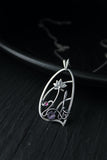 Lotus flower pendant Silversmithing