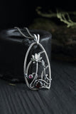 Lotus flower pendant Silversmithing