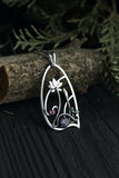 Lotus flower pendant Silversmithing