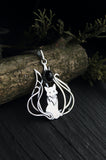 Kitsune fox pendant Hand fabricated jewelry