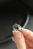 Ivy leaf ring Elven engagement ring Botanical jewelry