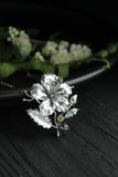 Silversmith hibiscus pendant Silversmithing