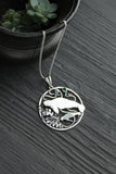 Manatee pendant Artisan jewelry Silversmithing