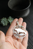 Manatee pendant Artisan jewelry Silversmithing