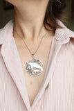Manatee pendant Artisan jewelry Silversmithing