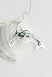 Dolphin pendant Hand fabricated silver jewelry